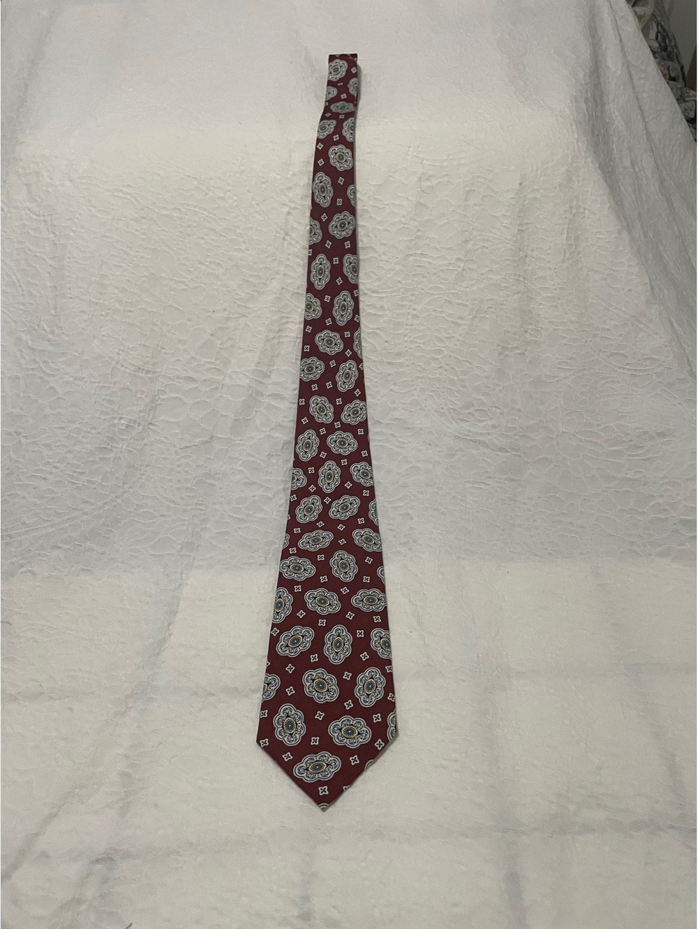 Polo by Ralph Lauren Burgundy Silk Paisley Tie